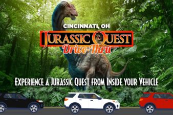 drive-thru dinosaur event in Cincinnati